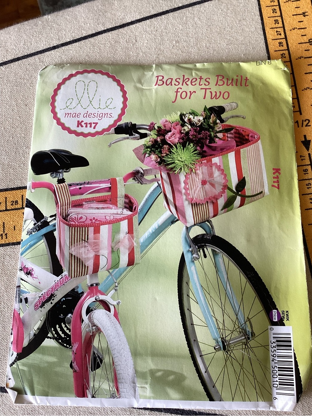 Ellie Mae Designs K117 Bicycle Basket Duo -